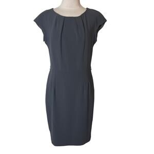Max Mara Studio sheath dress gray blue sz 10